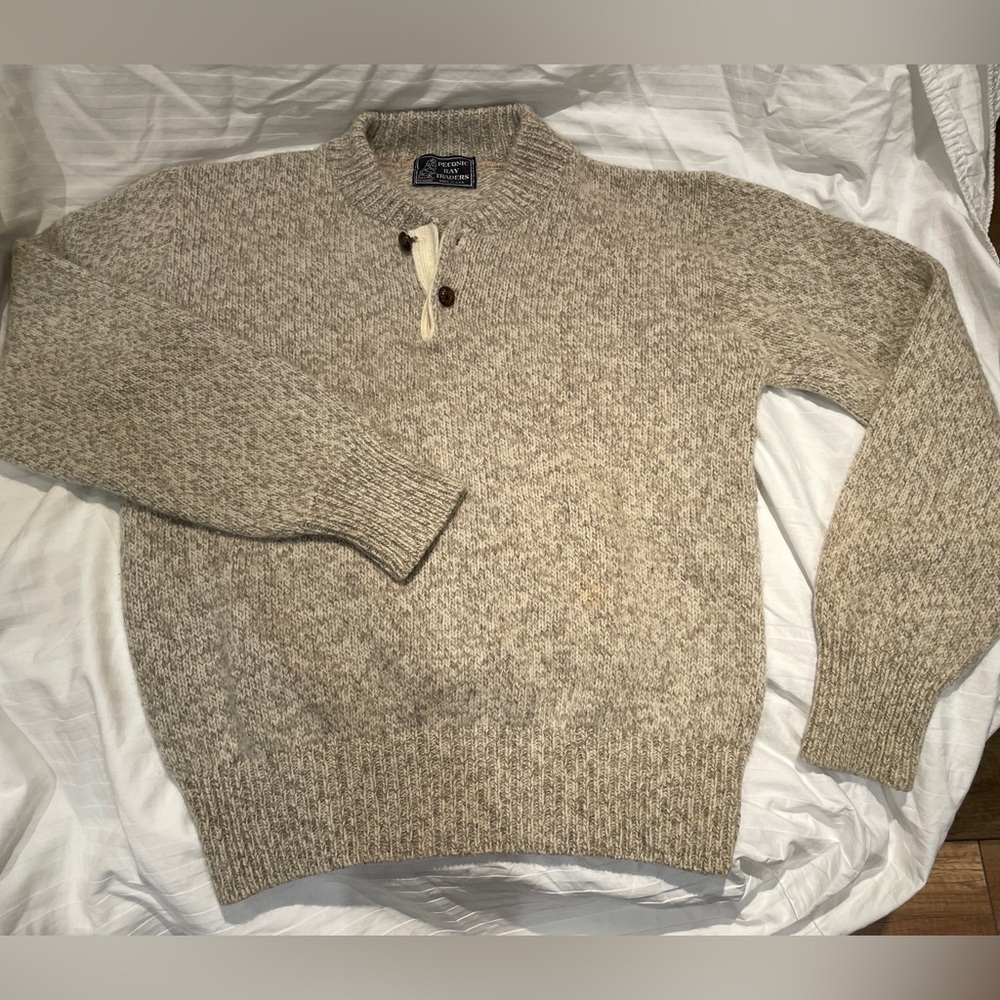 Vintage Peconic Bay Traders Heather beige Sweater